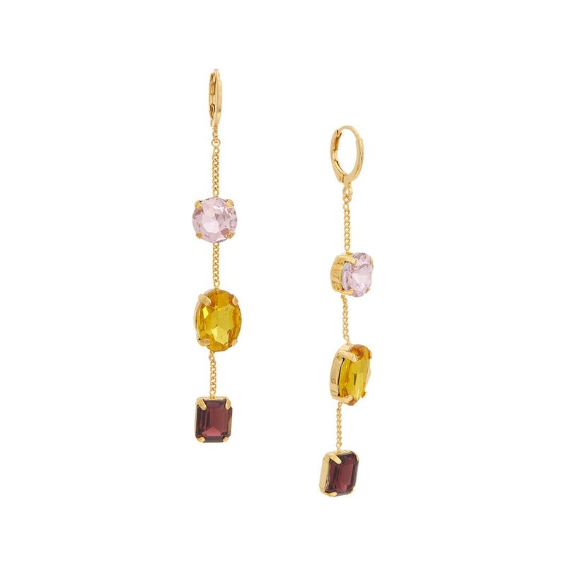 Petit Moments 18k Plated Cz Drop Dangle Earrings